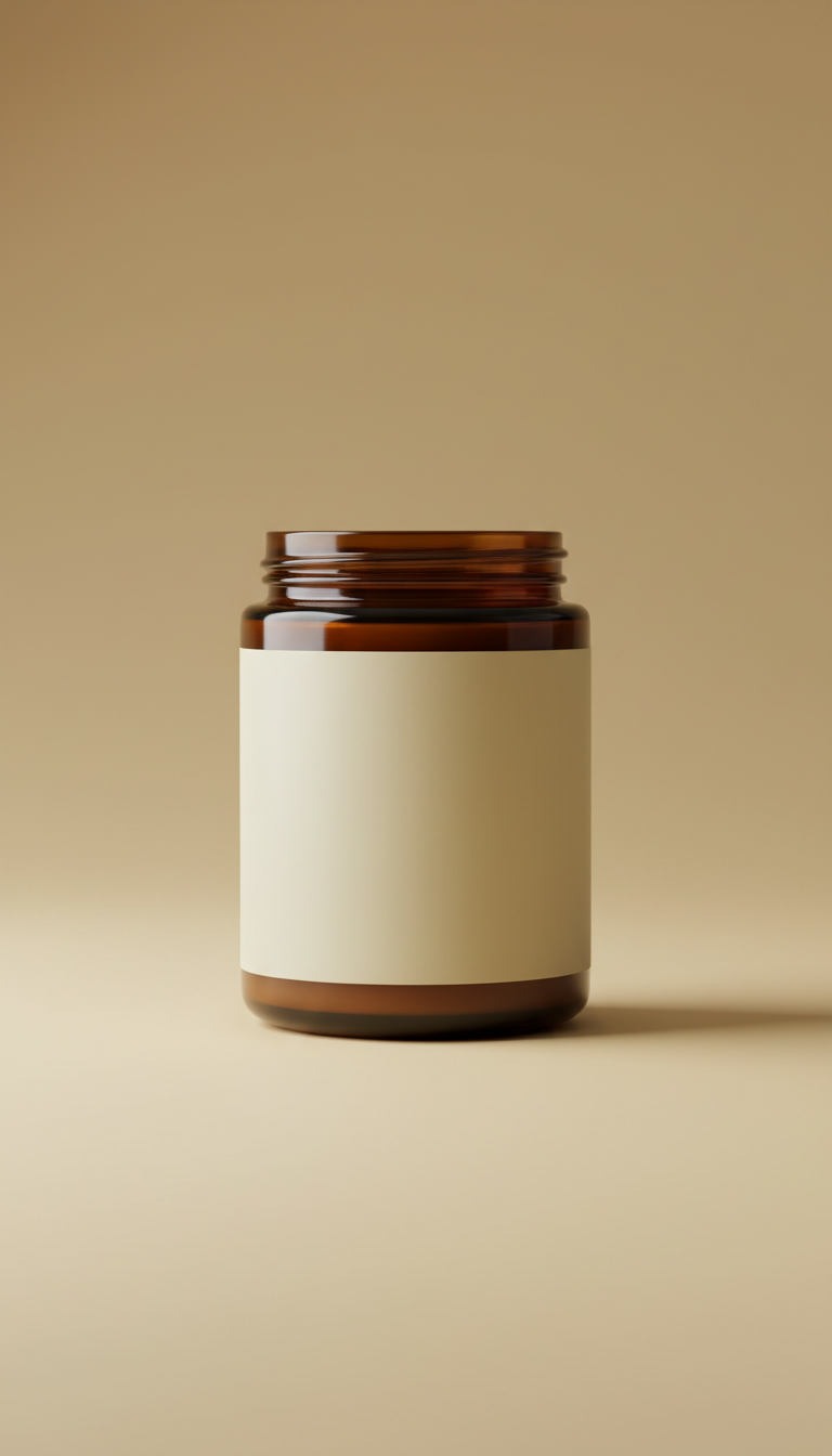 Single-origin ghee in glass jar