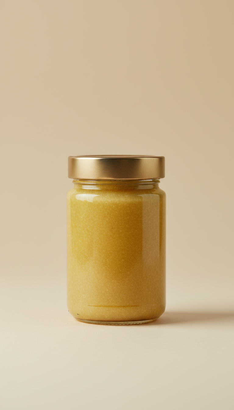 Golden Ghee in Glass Jar